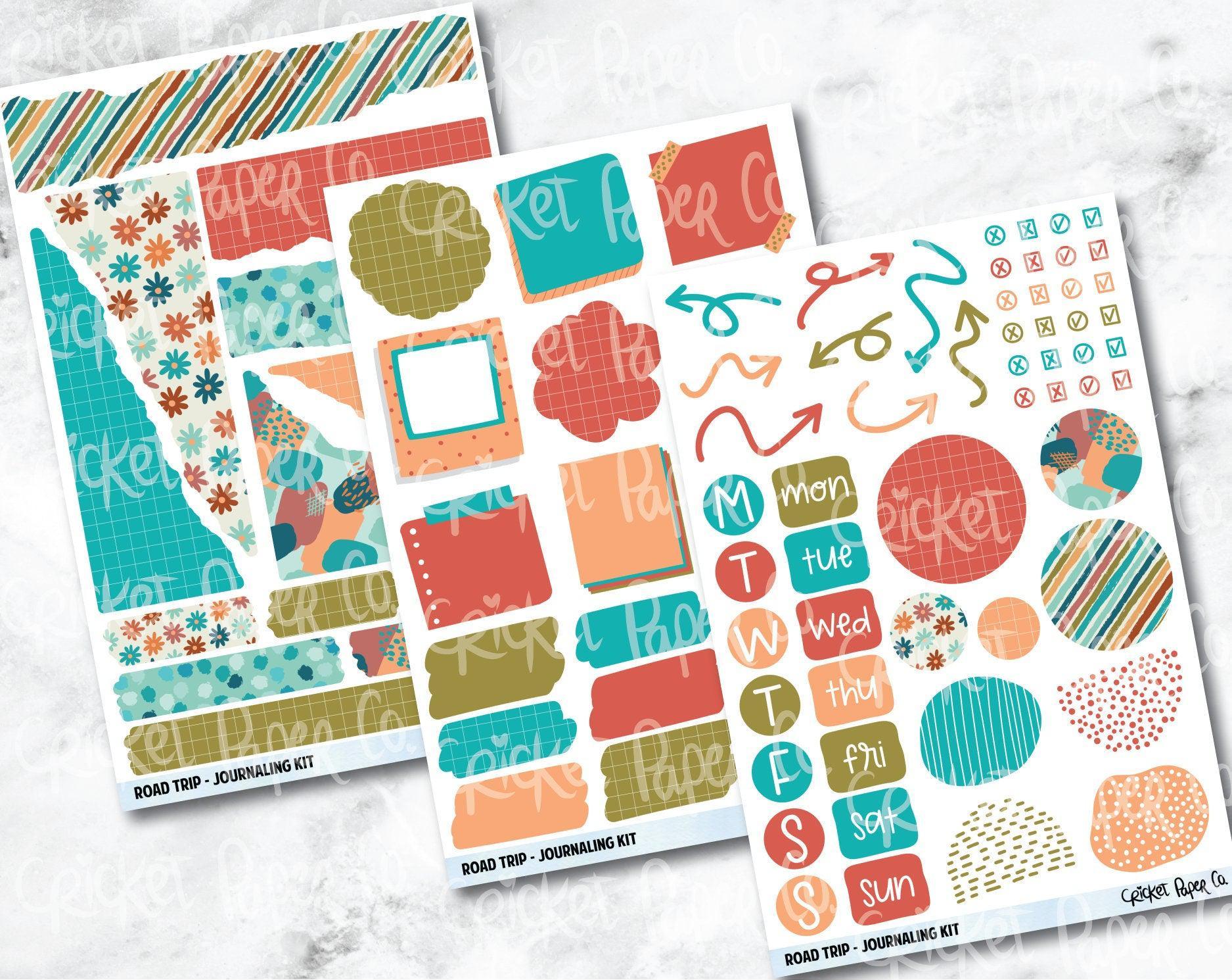 JOURNALING KIT Stickers for Planners, Journals and Notebooks - Road Tr –  Cricket Paper Co.